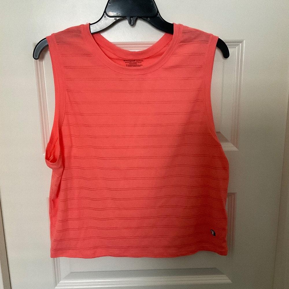 Champion Cropped Muscle Tank - Orange‎ - Size 2X